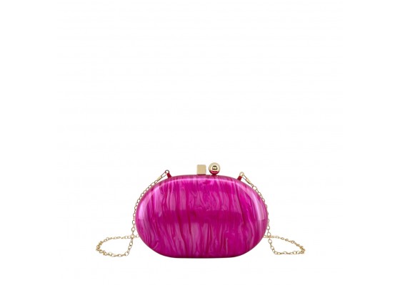 Bolso Clutch Acrílico Ovalada